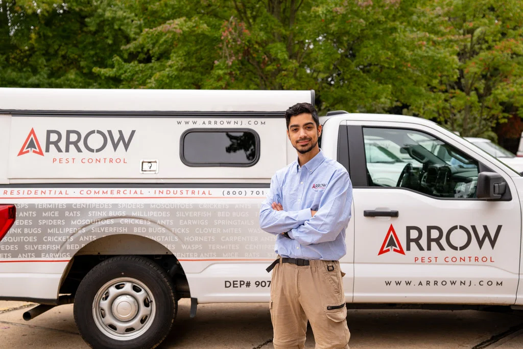 man front of a truck